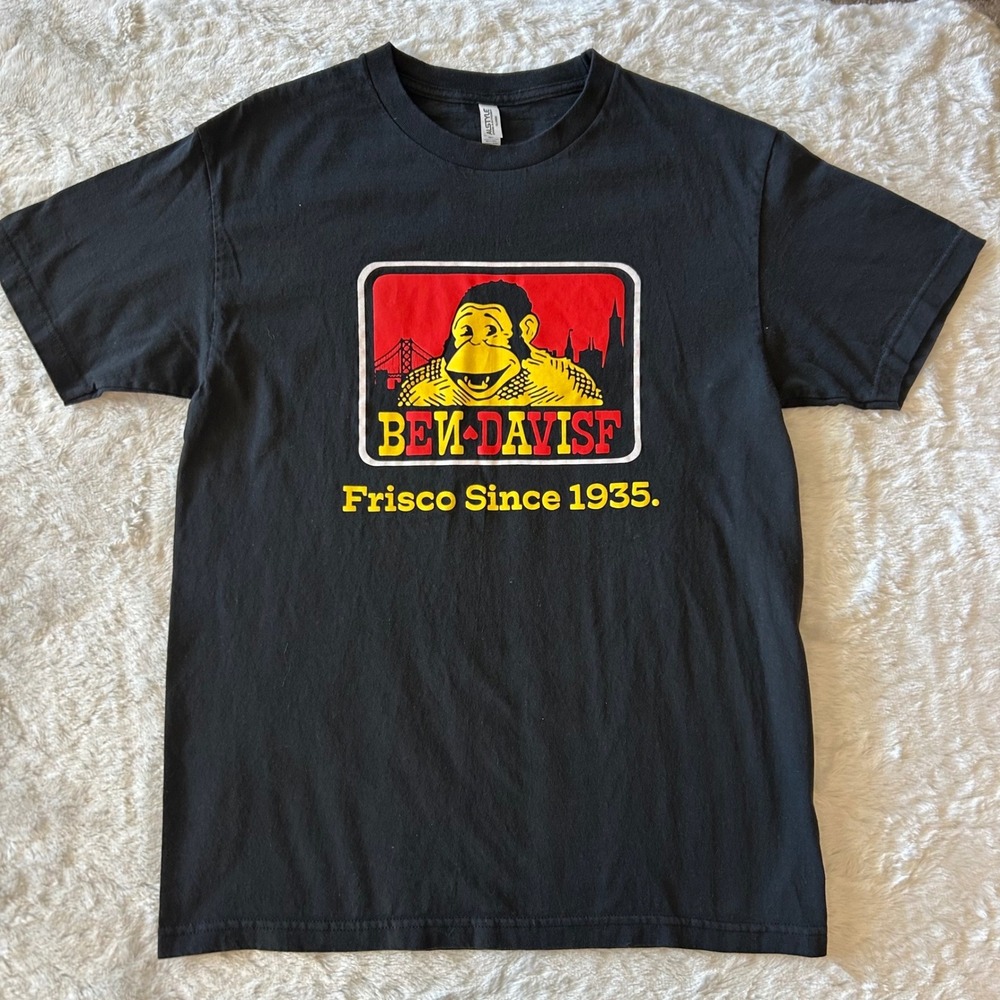 Ben Davis T-Shirt Mens Large Black Frisco Since 1935 Gorilla Logo Graphic Tee
